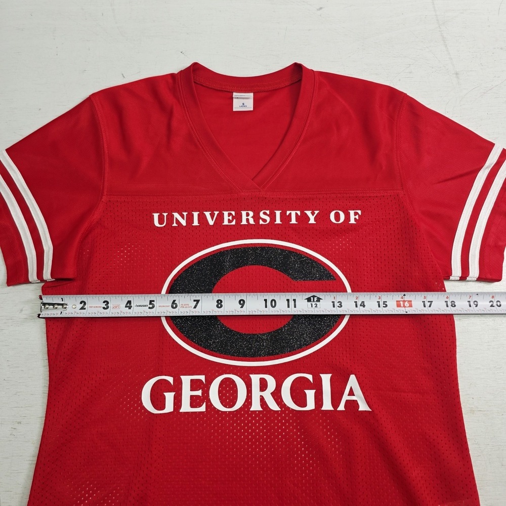 Georgia Bulldogs NCAA Sport Tek Ladies Women's Mesh Football Jersey Shirt Sz S - Picture 5 of 6